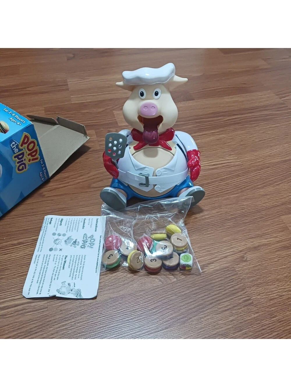 Pop! The  Pig Toy Game  and Accessories Feed the Pig Watch  him get  Bigger